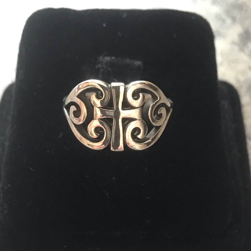 James Avery Scroll Cross ring